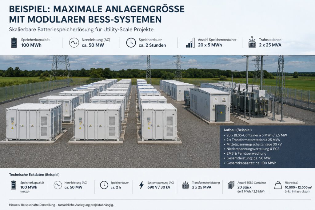 Batteriespeicheranlage Beispiel