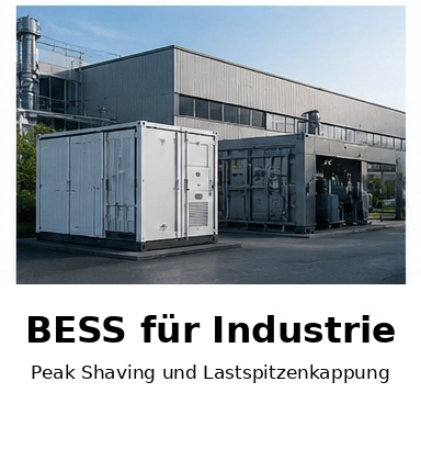 Batteriespeicher für Peak Shaving und Lastspitzkappung